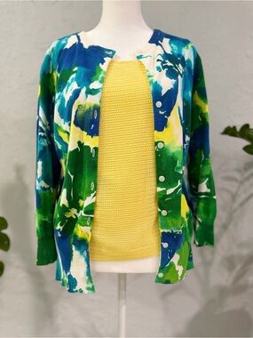 Jones New York Multicolor Cardigan